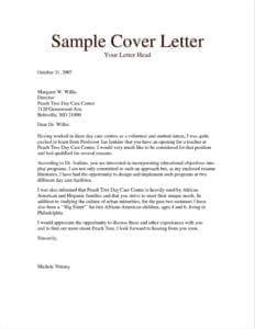 A Cover Letter For A Job Application - Mahadjobs